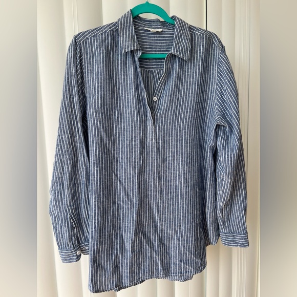 Beachlunchlounge blue/White Strip Long Sleeve Shirt - Picture 6 of 13